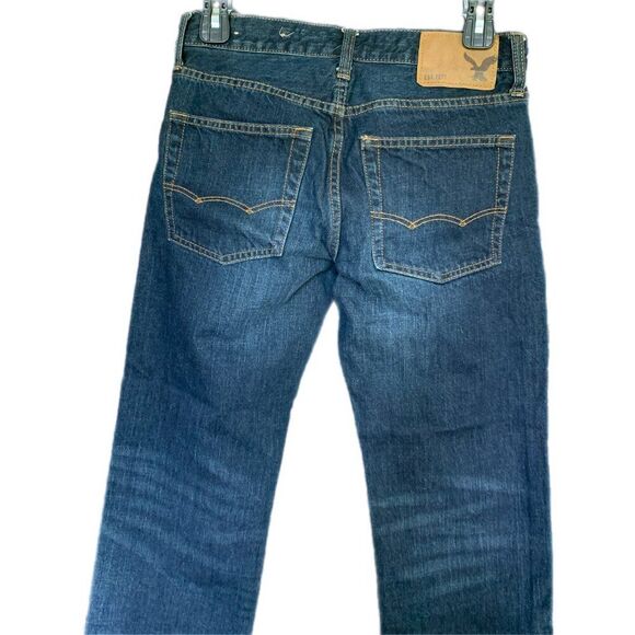 26X28 American Eagle Outfitter Original Straight Dark Wash Blue Jeans - Picture 14 of 16